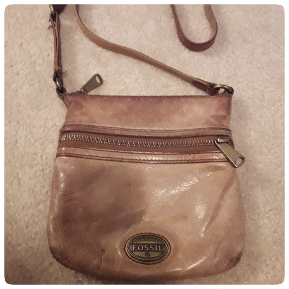 Fossil Brown Vachette Crossbody